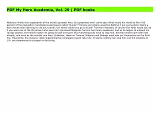 PDF My Hero Academia, Vol. 29 | PDF books