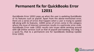 permanent fix for quickbooks error 12031