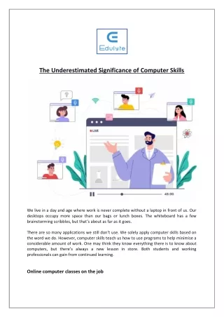 the underestimated significance of computer skills