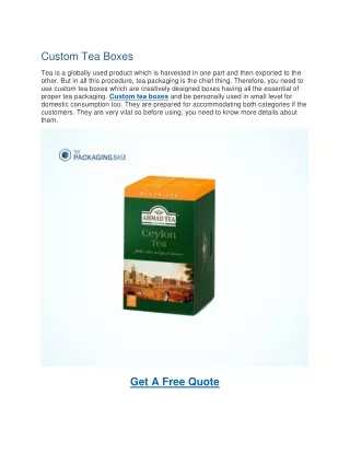 custom tea boxes