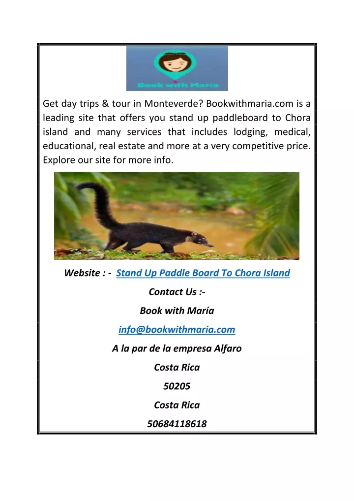 get day trips tour in monteverde bookwithmaria