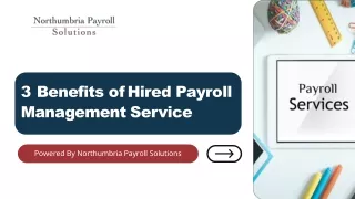 3 Benefits of Hired Payroll Management Service