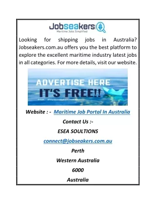 looking jobseakers com au offers you the best