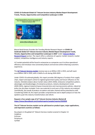 covid 19 outbreak global iot telecom services