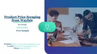 product price scraping from wayfair