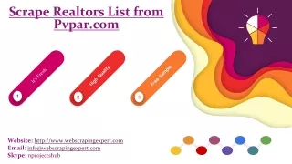 scrape realtors list from pvpar com