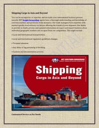 Best Cargo Shipping Services In Manila