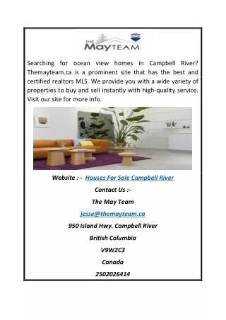 Houses for Sale Campbell River | Themayteam.ca