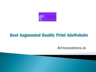 Best Augmented Reality Print Ads - Arinnovations.io