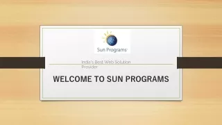 welcome to sun programs