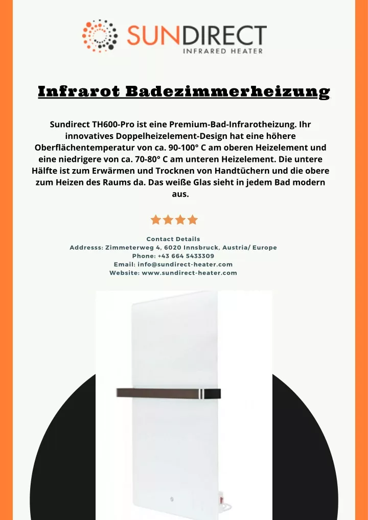 infrarot badezimmerheizung