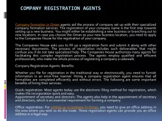 company registration agents