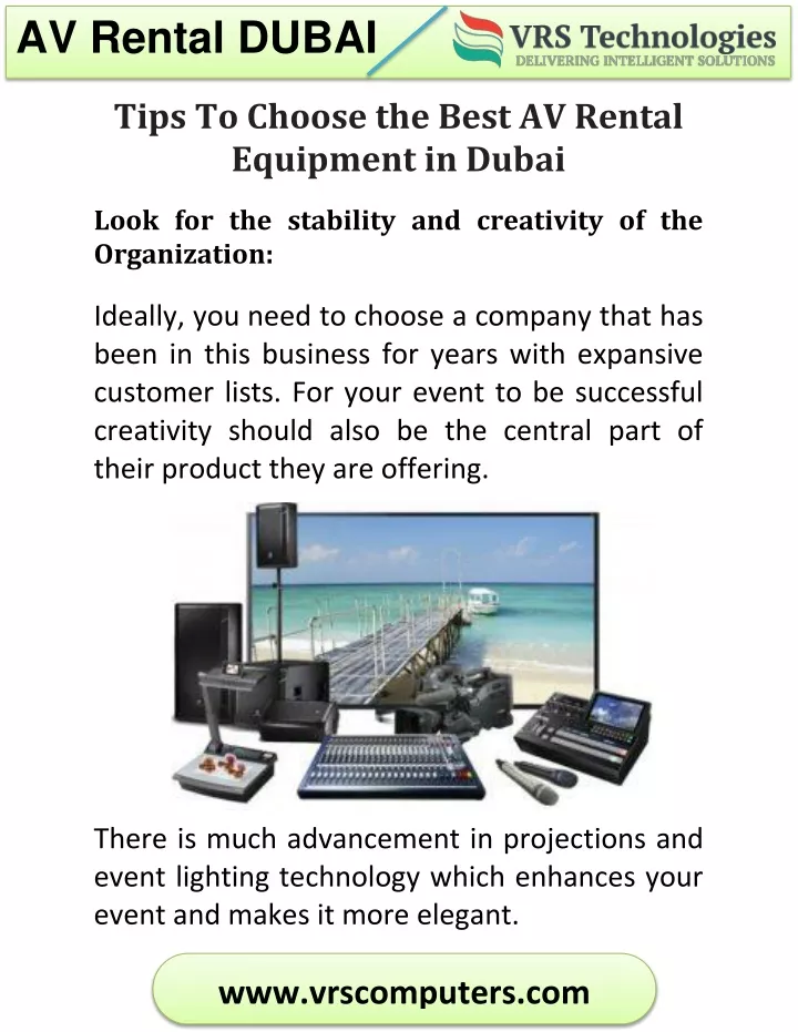 av rental dubai