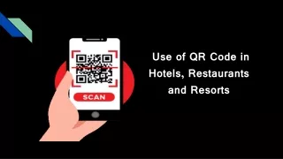 Use of QR Code in Hotels, Restaurants and Resorts