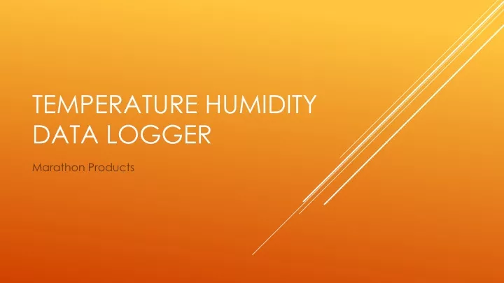 temperature humidity data logger