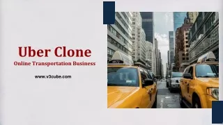 uber clone online transportation business