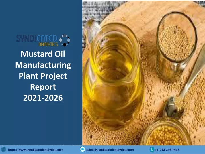 mustard oil manufacturing plant project report