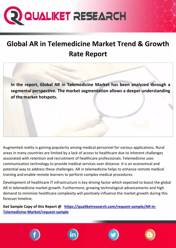 global ar in telemedicine market trend growth