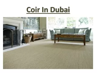 Coir Carpet Dubai