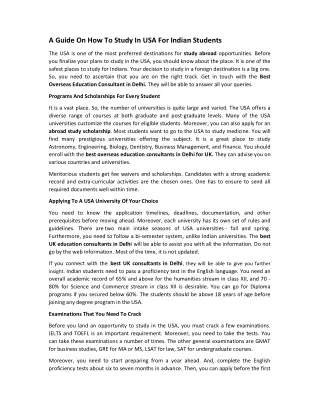 a guide on how to study in usa for indian students