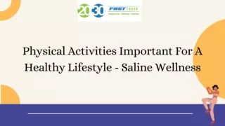 Healthy Living | Maitain Your Weight | Saline Wellness
