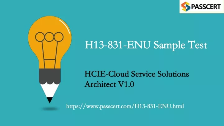 h13 831 enu sample test h13 831 enu sample test