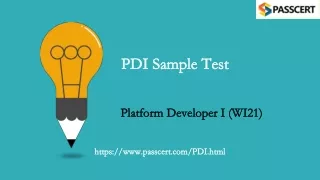 pdi sample test pdi sample test