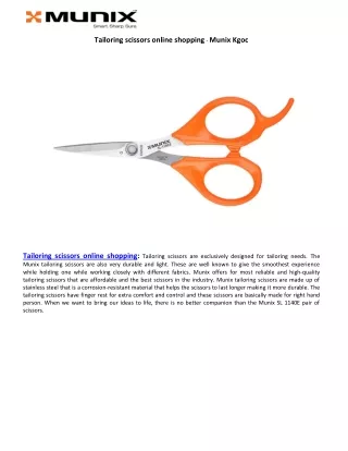 tailoring scissors online shopping munix kgoc