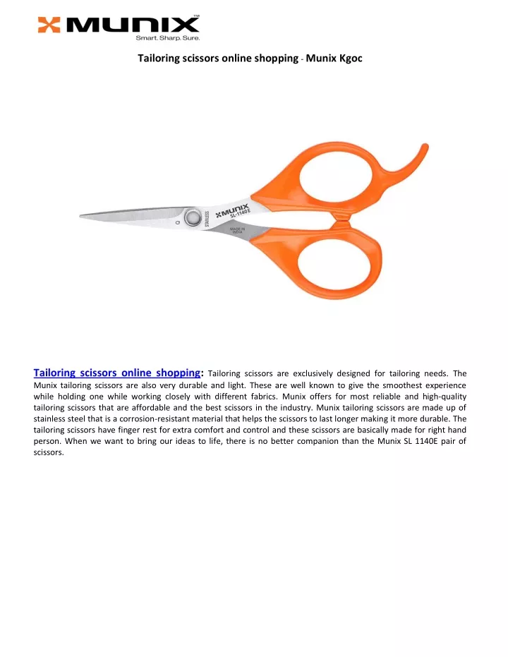 tailoring scissors online shopping munix kgoc