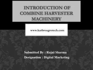 Combine Harvester PPt