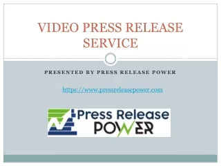 video press release service