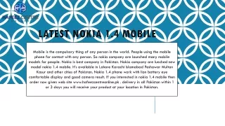 latest nokia 1 4 mobile