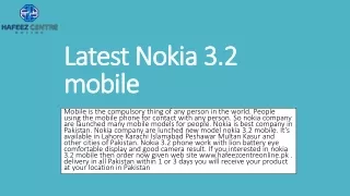 latest nokia 3 2 mobile