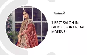 3 best salon in Lahore for bridal makeup