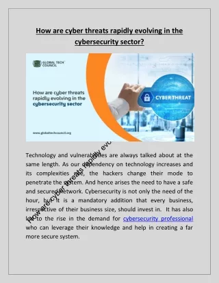 how are cyber threats rapidly evolving