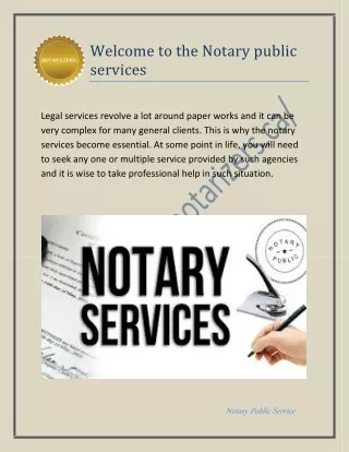 Importance of Notary public services in toronto