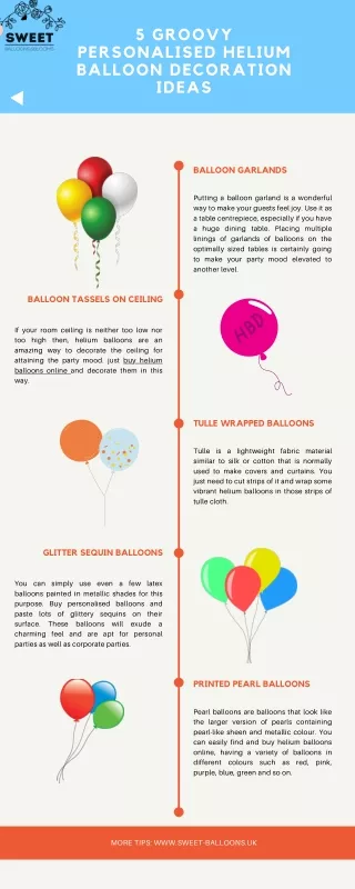 5 Groovy Personalised Balloon Decoration Ideas