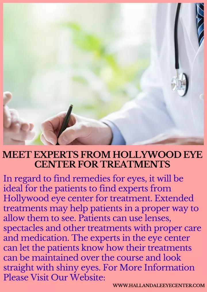meet experts from hollywood eye center