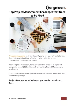 top project management challenges that need