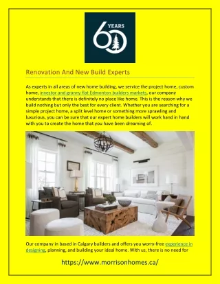 renovation and new build experts