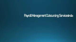 Payroll Management Outsourcing