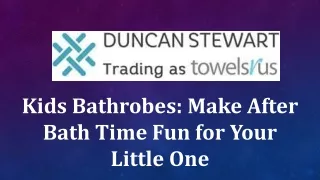 Kids Bathrobes Make After Bath Time Fun for Your Little One