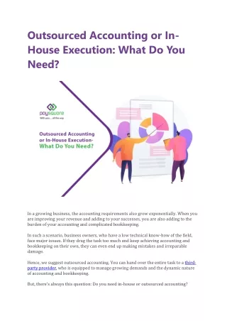 outsourced accounting or in house execution what