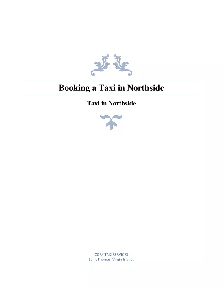 booking a taxi in northside