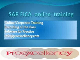 SAP FICA  online  training