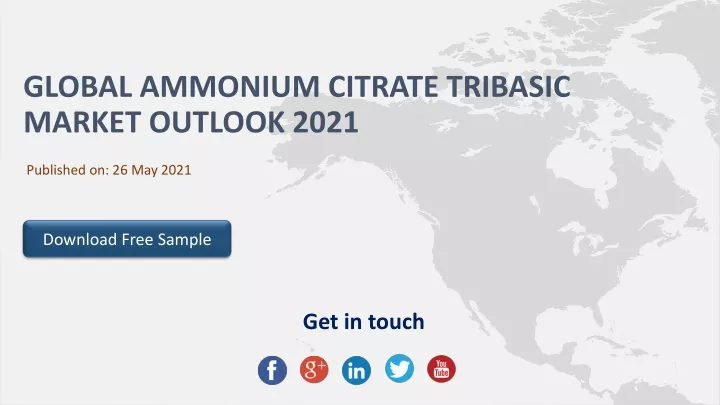 global ammonium citrate tribasic market outlook 2021