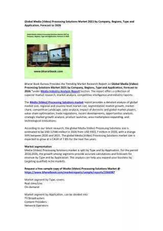 global media video processing solutions market