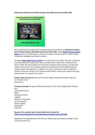 global home media server market analysis 2016