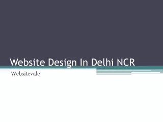 Website Design In Delhi NCR