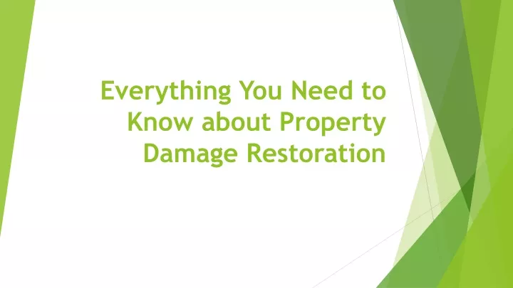 everything you need to know about property damage restoration